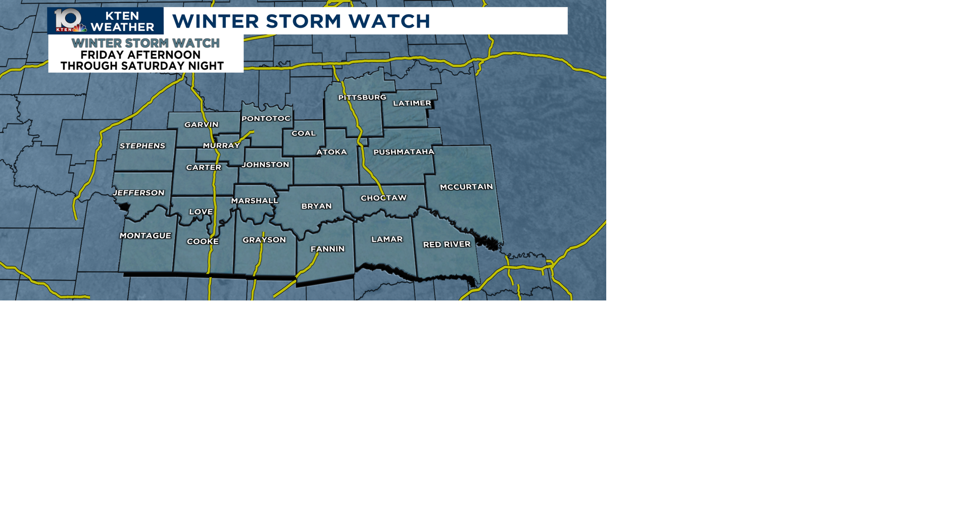 Winter storm update: 11 a.m. Wednesday | Texoma-weather | kten.com