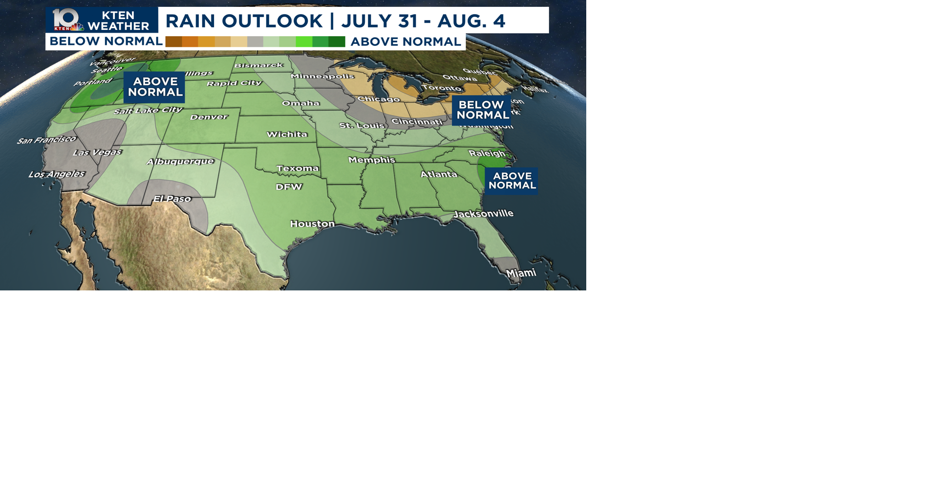 An early look into August | Weather | kten.com