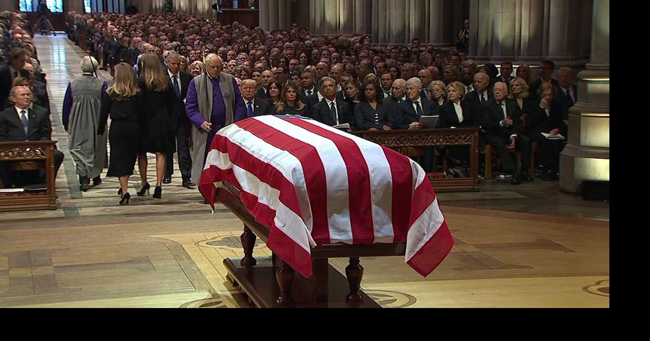 Bush celebrated with praise and humor at memorial | | kten.com
