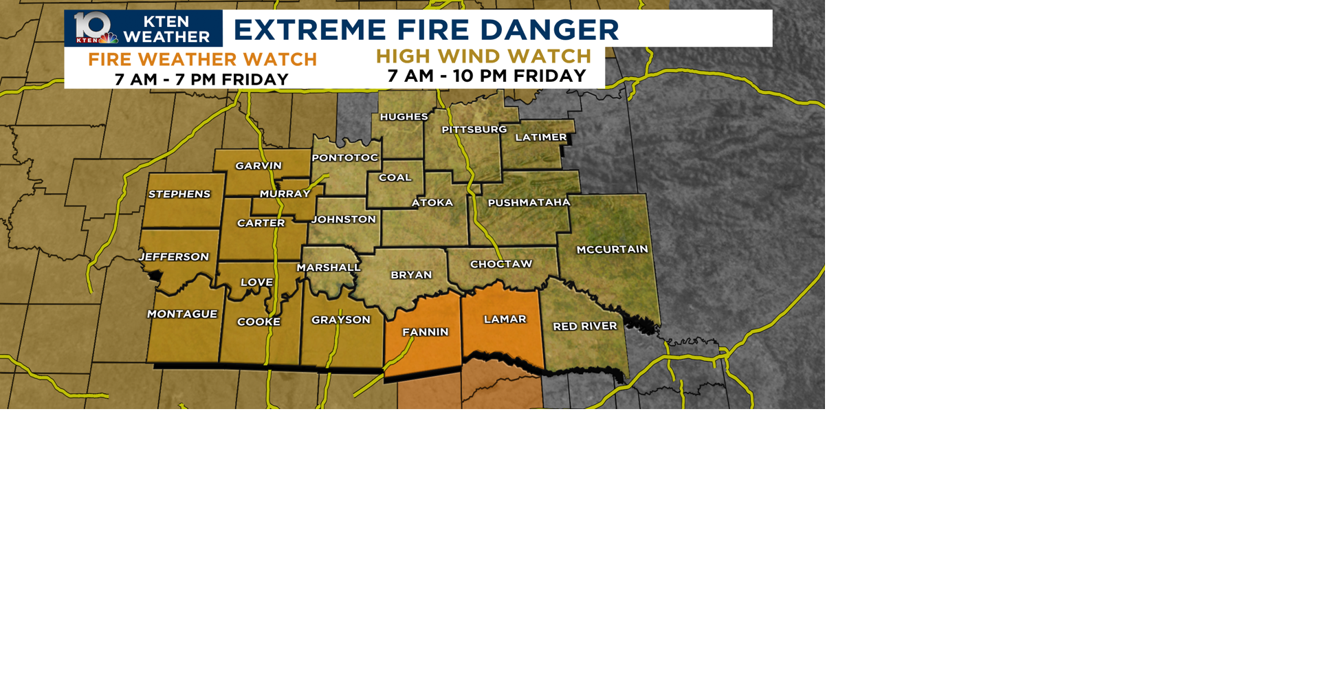 Extreme fire danger | | kten.com