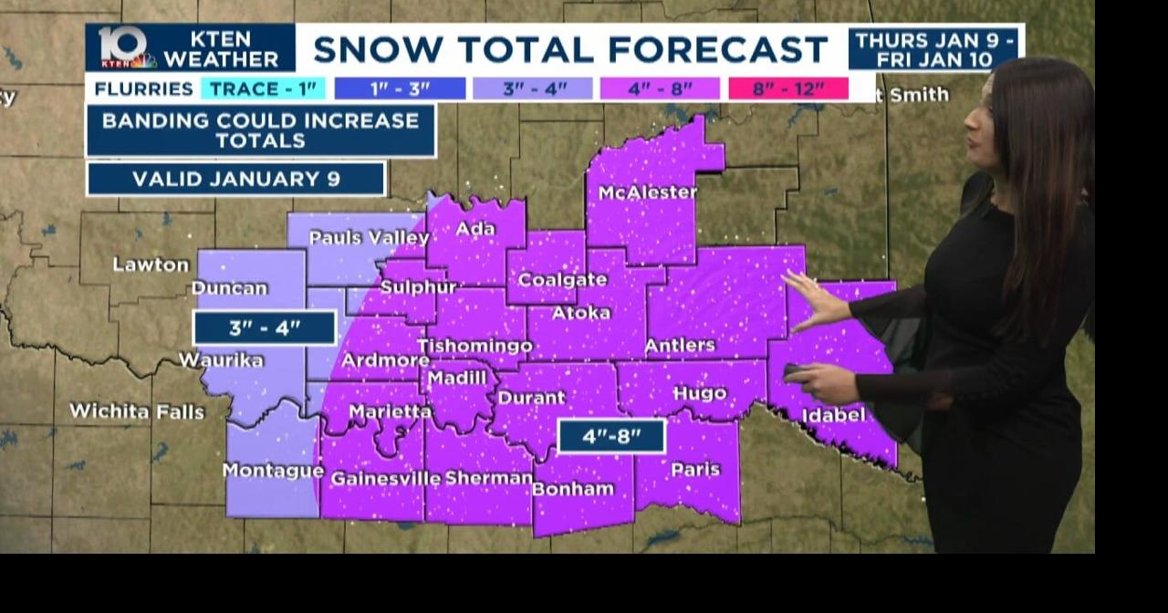 Winter storm forecast update: 11 a.m. Thursday | News | kten.com