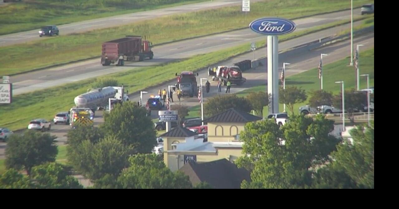 Woman injured in Denison crash