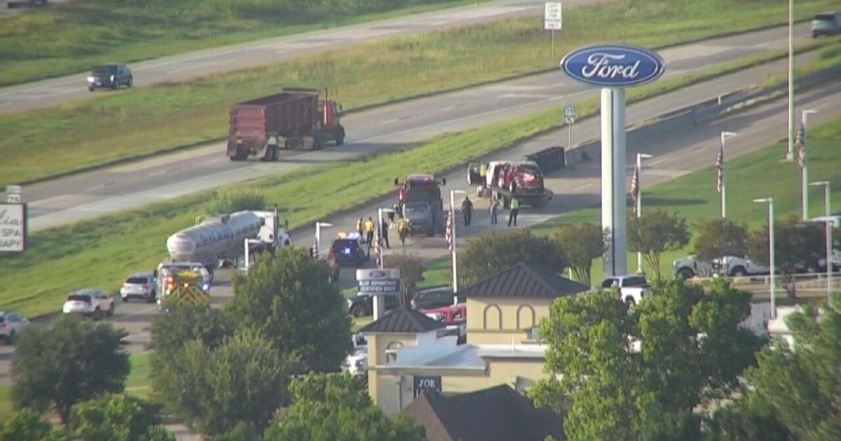 Woman injured in Denison crash