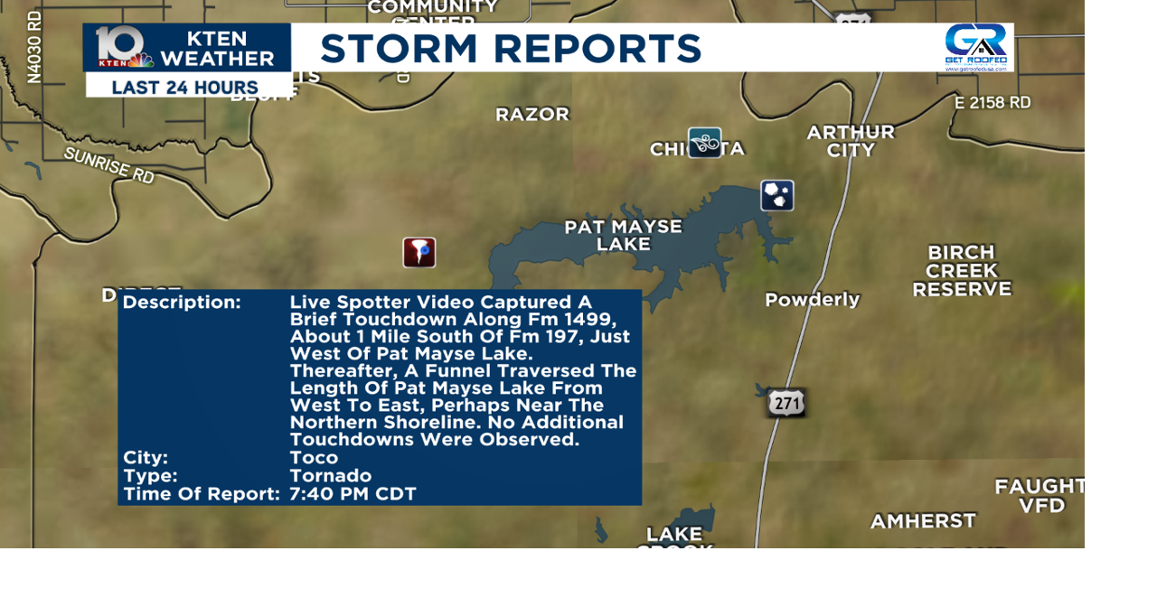 EF-0 tornado touches down in Lamar County | Weather News | kten.com