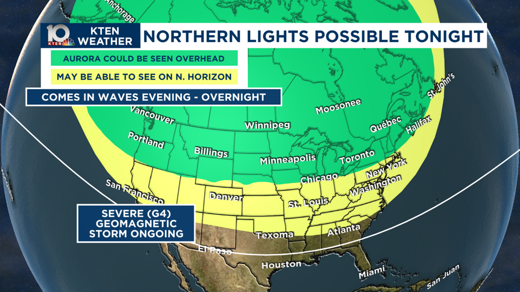 Texomans may see the Northern Lights tonight Weather