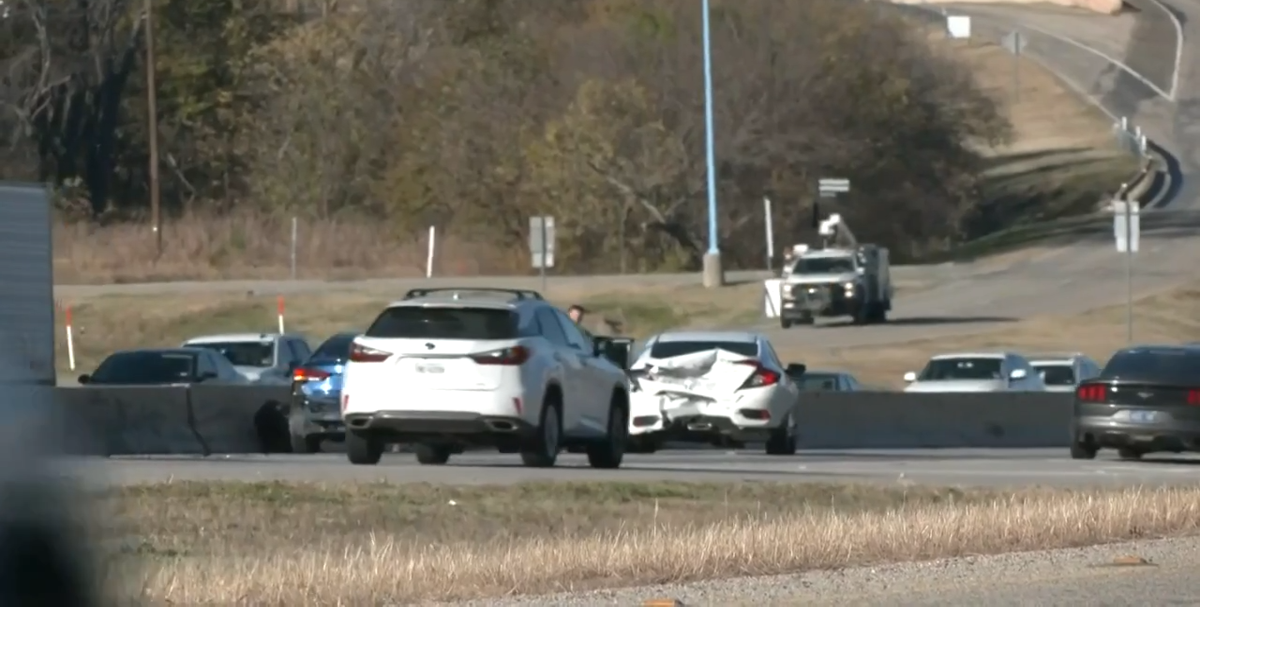 Multivehicle accident slows traffic on Sherman freeway Texas