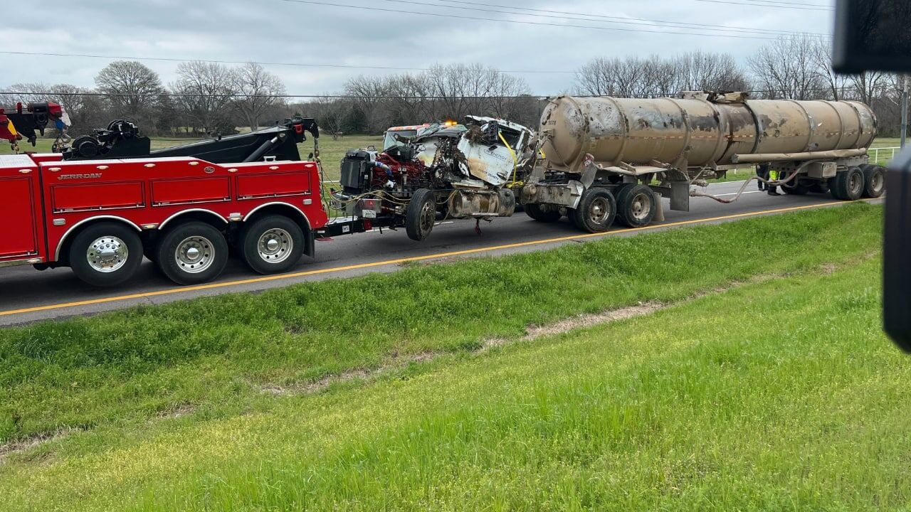 Tanker Crash Knocks Out Power To Parts Of Madill | | Kten.com