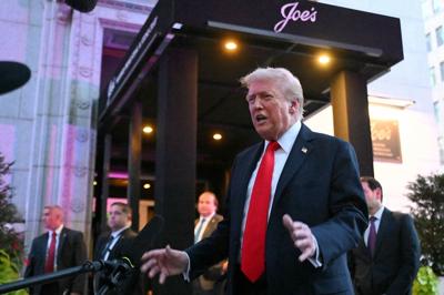 Trump dines out in DC for first time in his second term, asserting crime crackdown made city safe