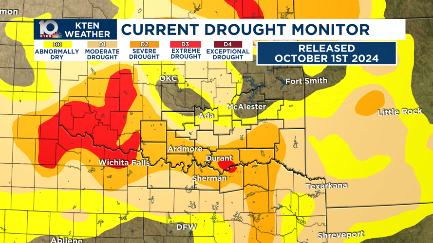 Drought update - October 2 | Weather | kten.com