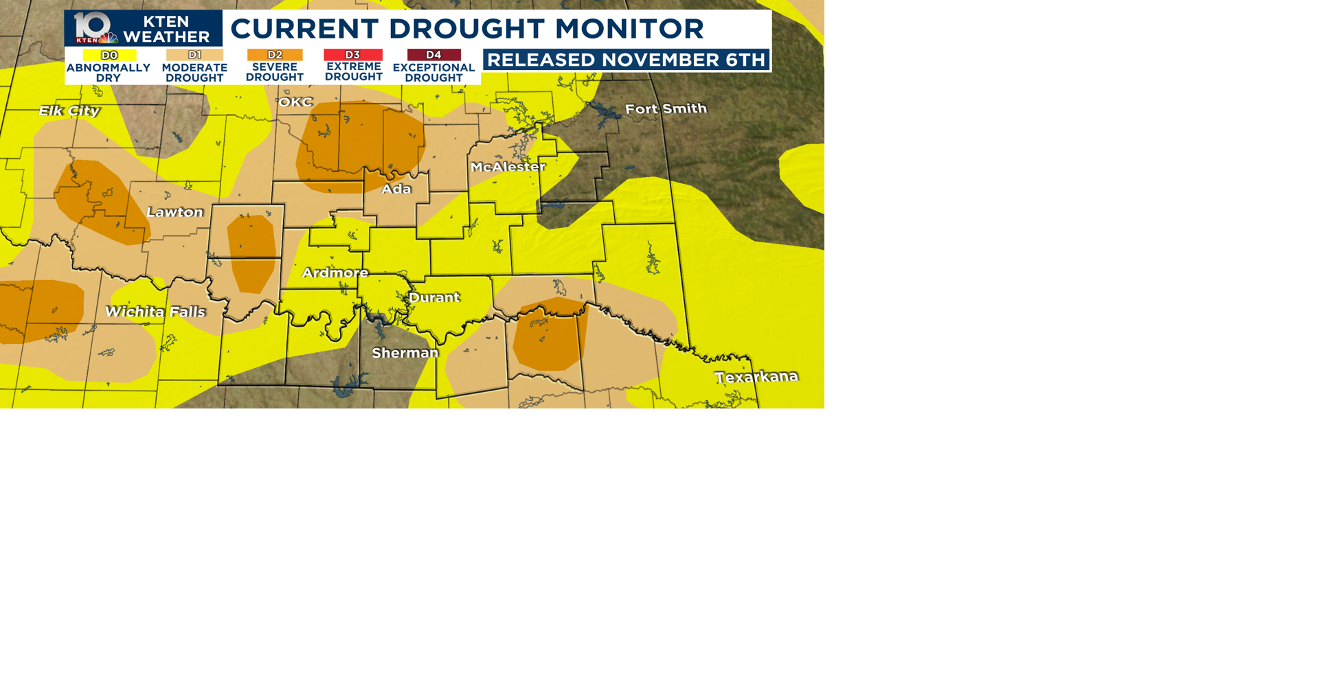 Drought update - Nov. 6 | Weather News | kten.com