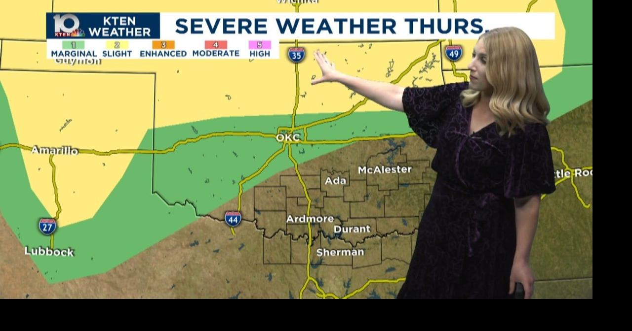 Low storm chances Thursday