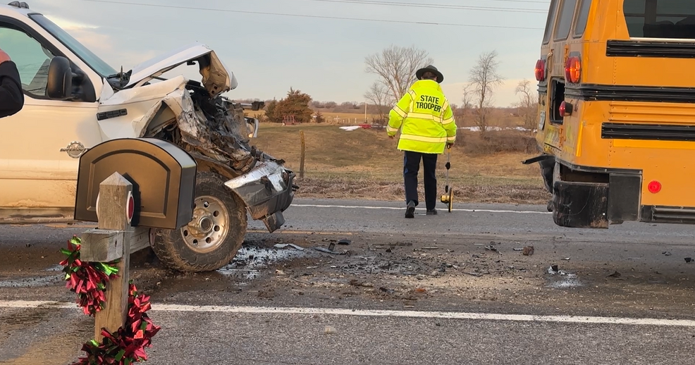 School bus rear-ended by pickup truck north of Kirksville | Local News ...