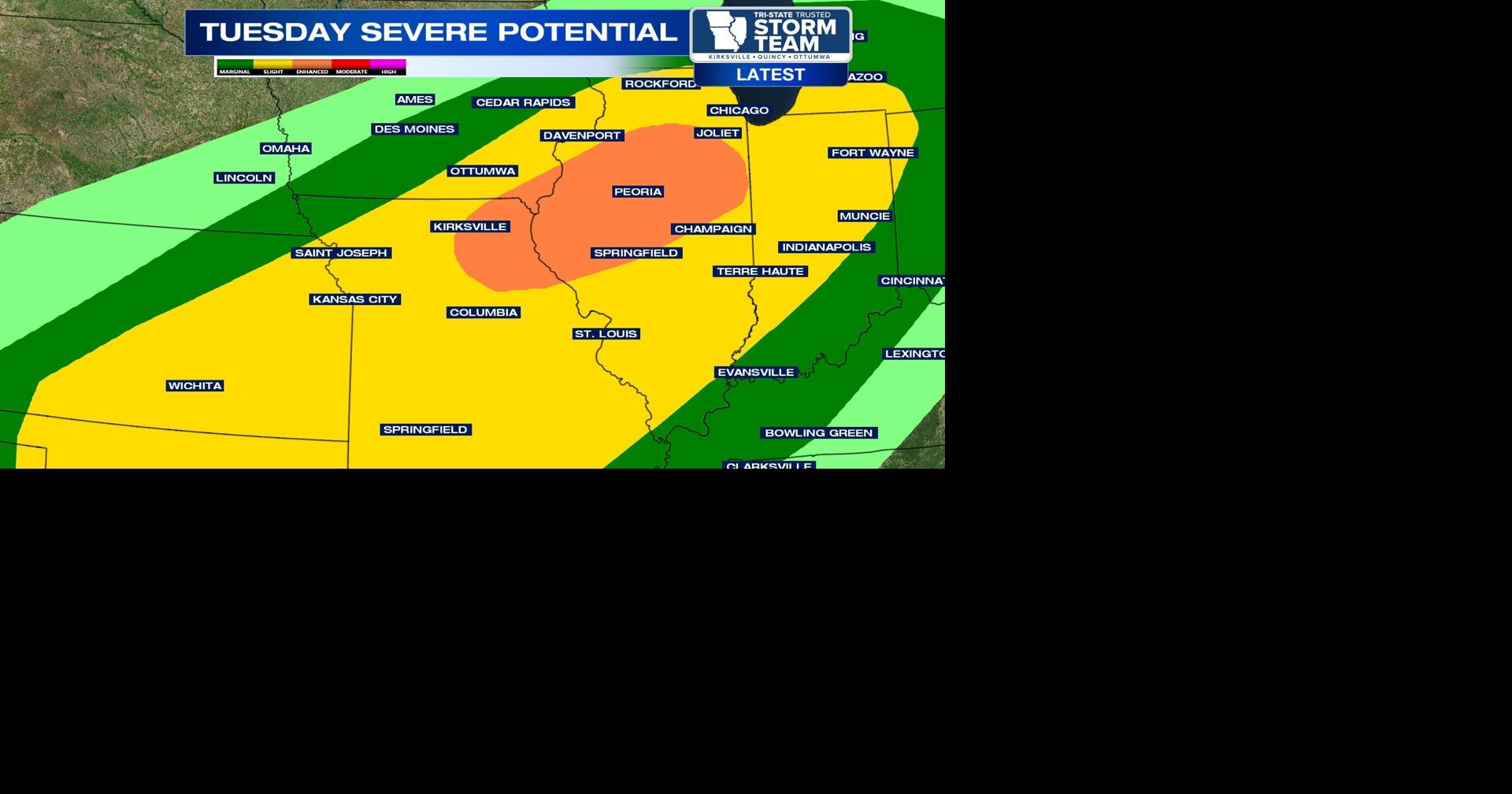 More severe weather possible on Tuesday | Local News | ktvo.com