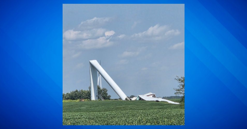 Another wind turbine collapses in Schuyler County