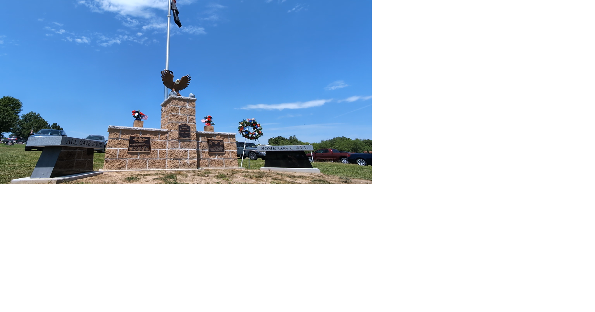 New Veterans Memorial unveiled in Ottumwa’s Shaul Cemetery