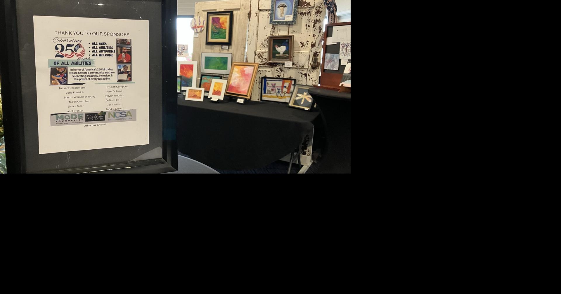 Macon art show celebrates 250 years of America and all abilities