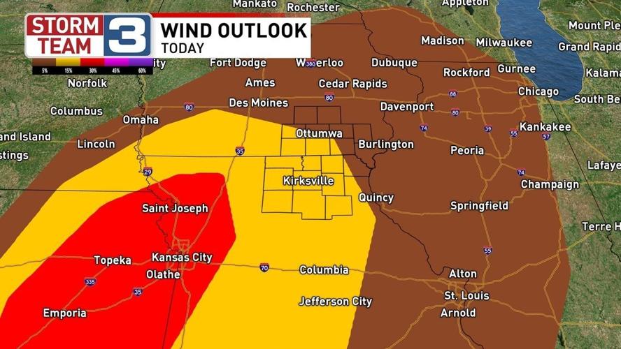 Strong to severe storms to move through the Heartland Wednesday night ...