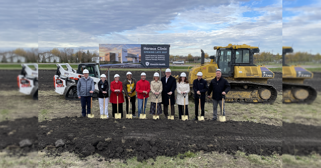Groundbreaking held for Essentia Health family medicine clinic in Horace
