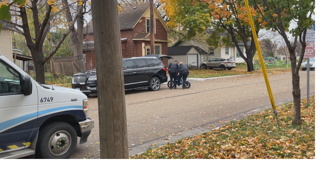 Juvenile on electric bike injured after hitting side of a truck in Moorhead