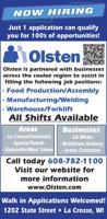 OLSTEN STAFFING SERVICES - Ad from 2022-11-23
