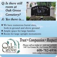 OAK GROVE CEMETERY - Ad from 2022-10-01