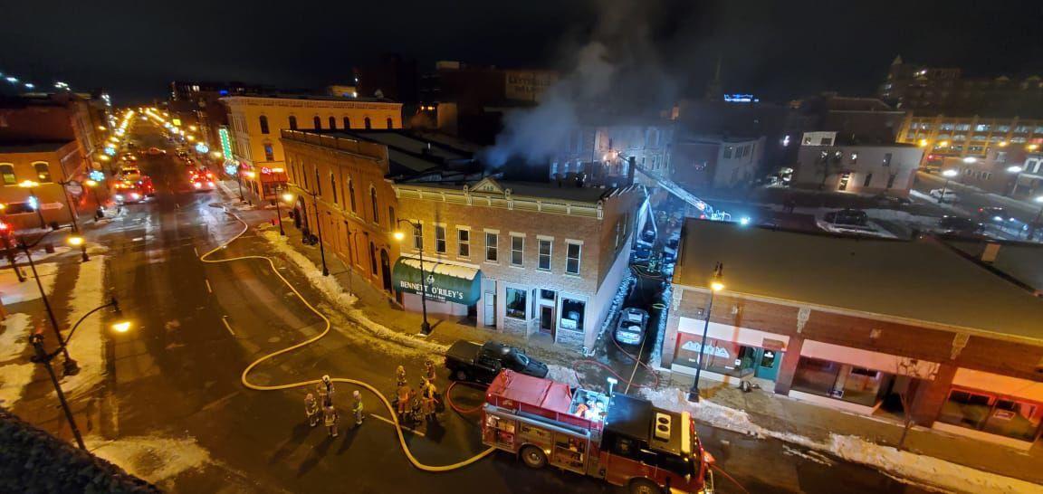 Campfire cited as cause of downtown La Crosse fire