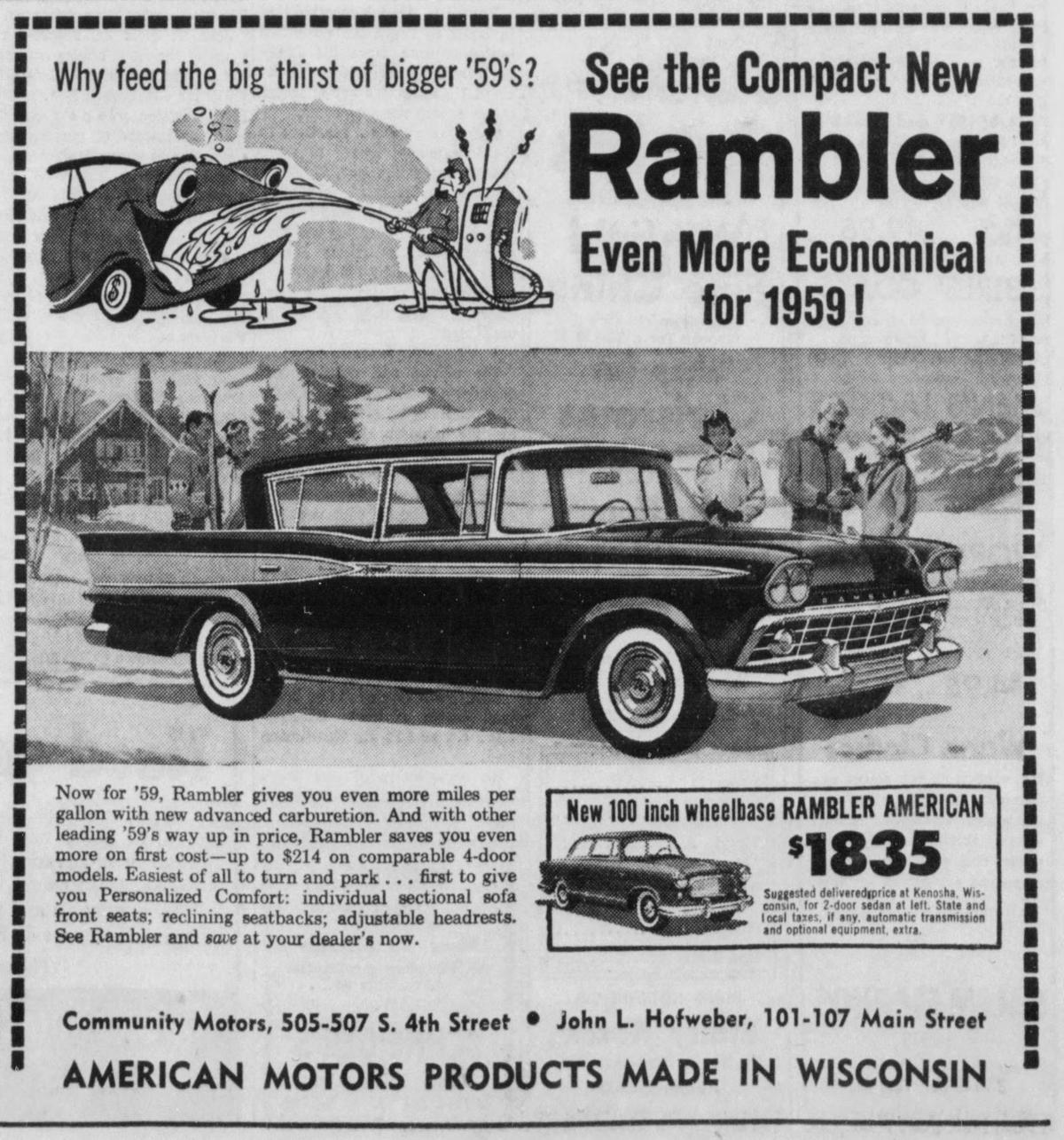 From Tribune Files Ads From La Crosse Car Dealerships In The 1950s 1970s Local News Lacrossetribune Com