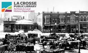 Fourth Street in downtown La Crosse and 24 other photos from the early 1900s