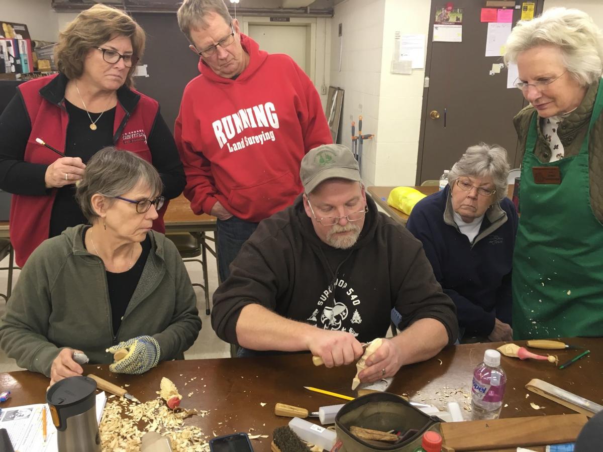 Wood carving lesson