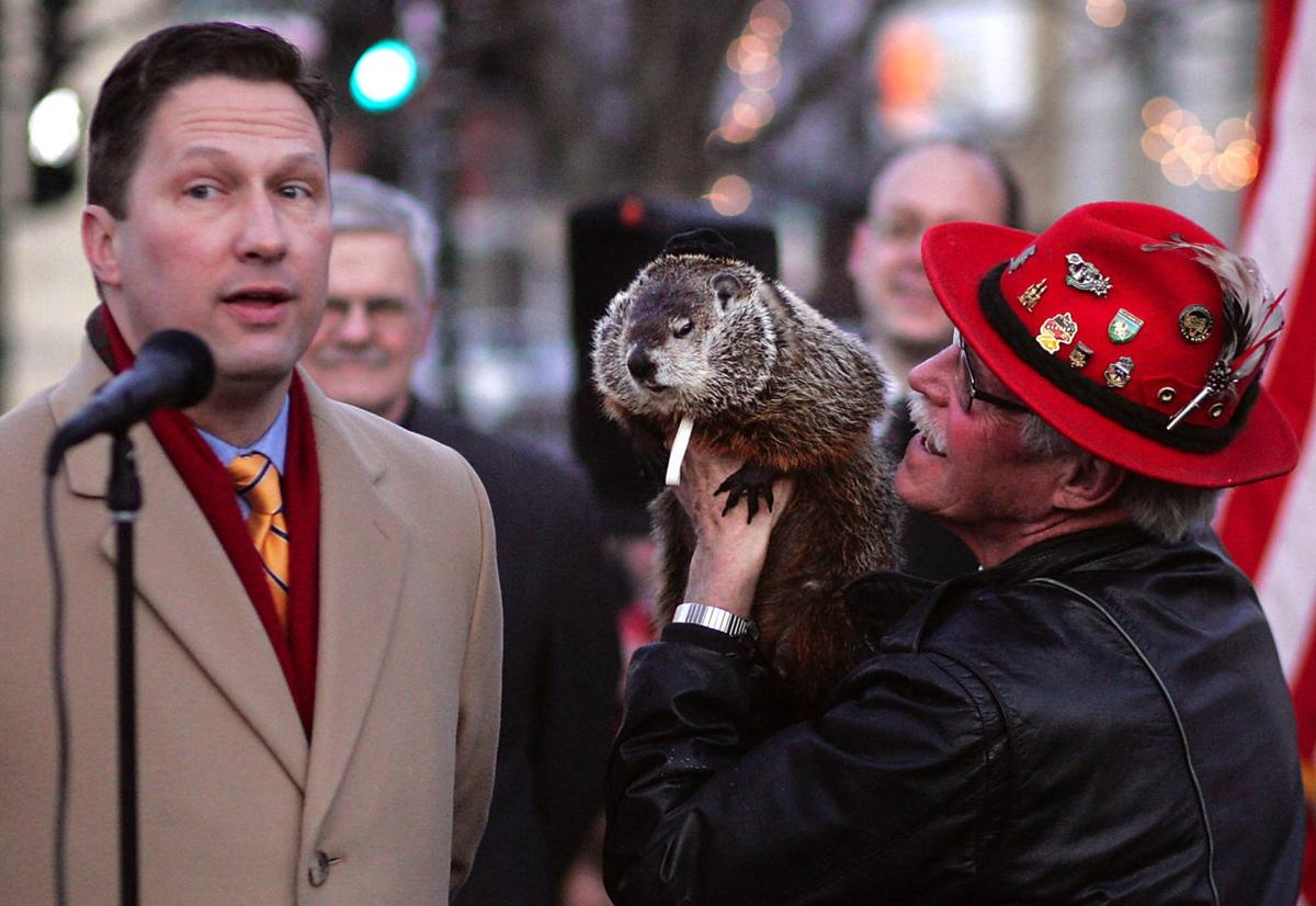 Caretaker prepares to part with Jimmy the Groundhog