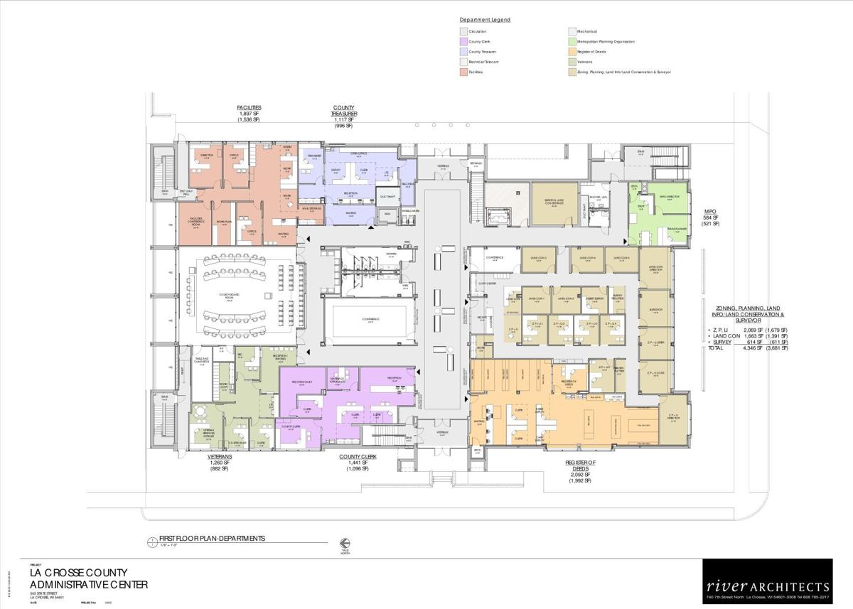 New La Crosse County Administrative Center floor plans