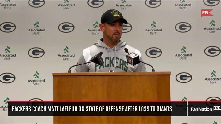 Packers Coach Matt LaFleur on State of Defense After Loss to Giants