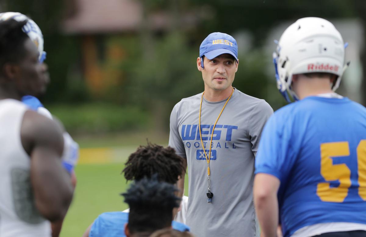 Prep football photo: Madison West coach Brad Murphy in 2018