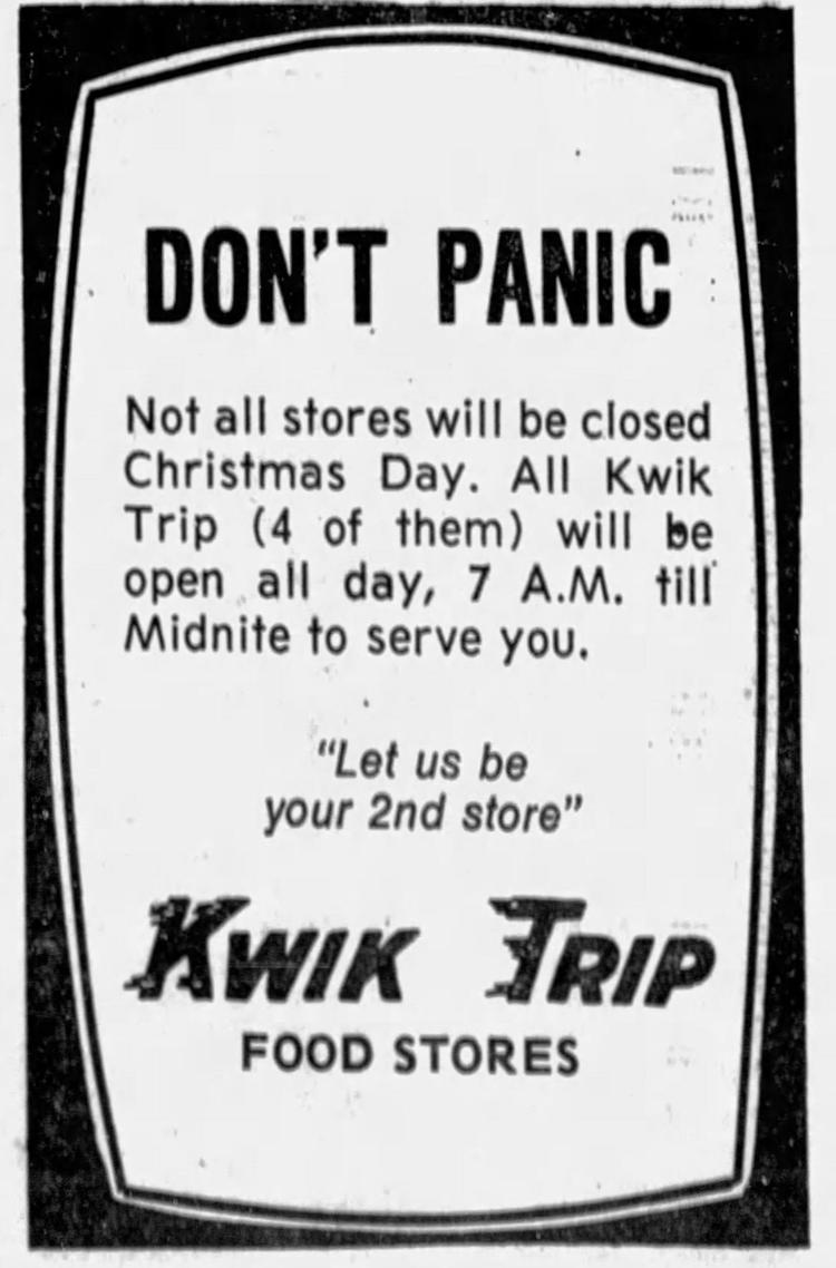 From Tribune files The early years of Kwik Trip in La Crosse