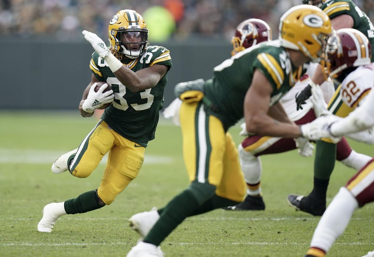 Aaron Jones - Packers vs. Redskins