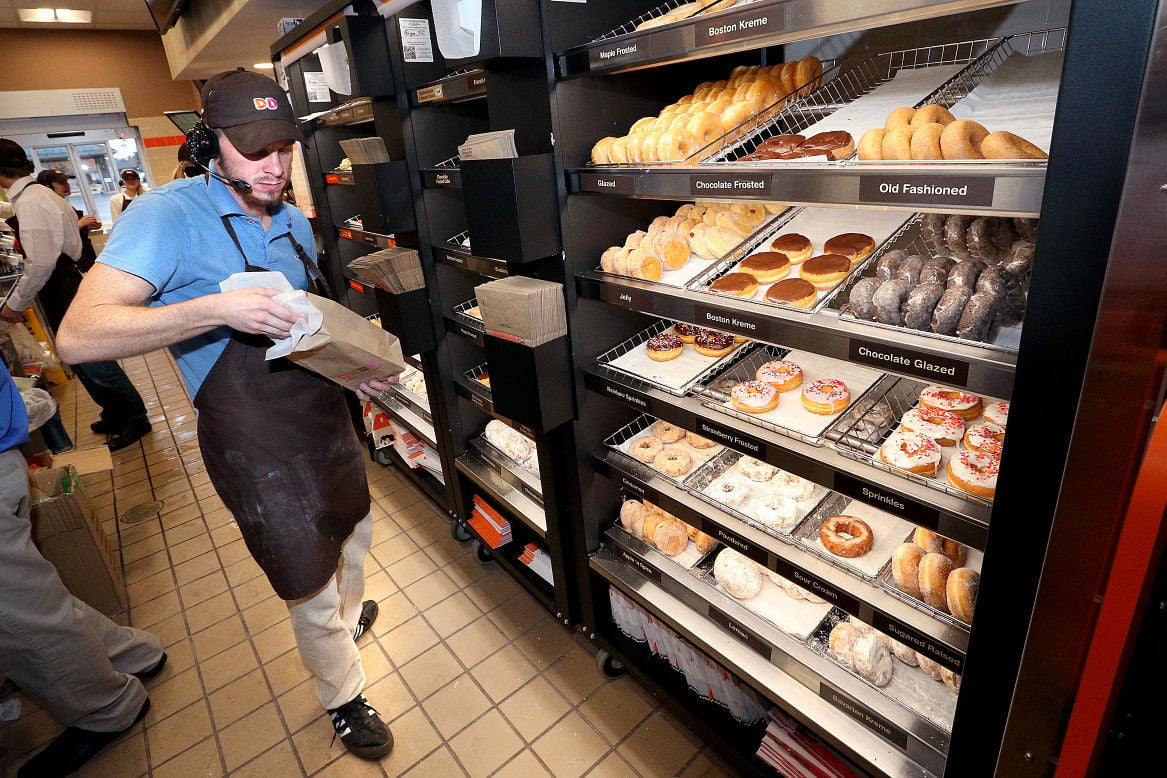 Dunkin Donuts opens quietly on city s South Side