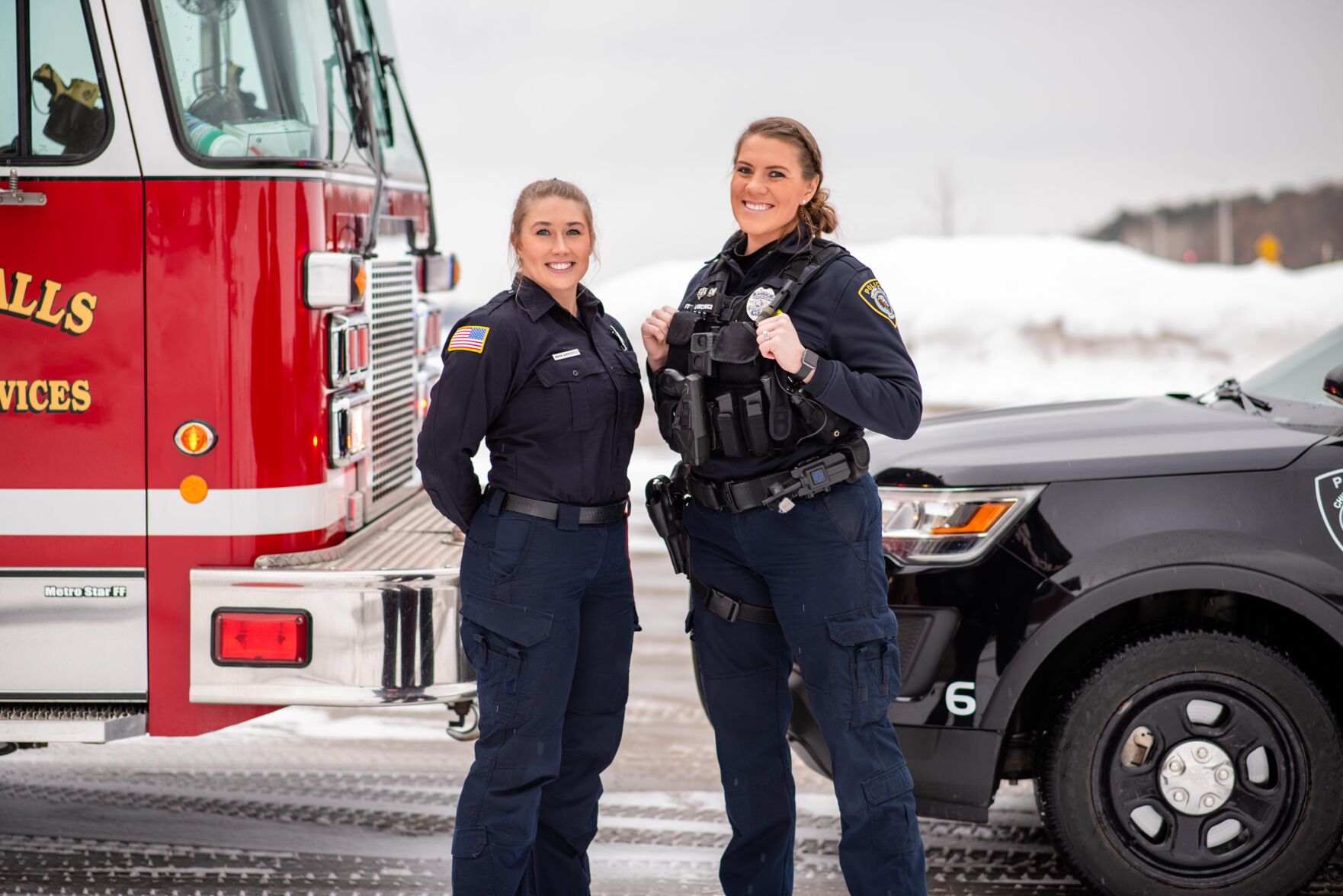 Chance encounter on the job between Chippewa Falls first