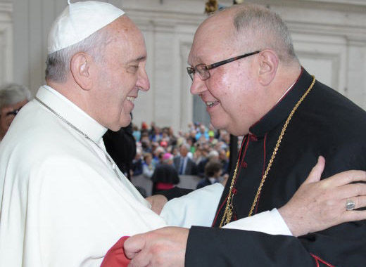 Bishop Robert Morlino and Pope Francis