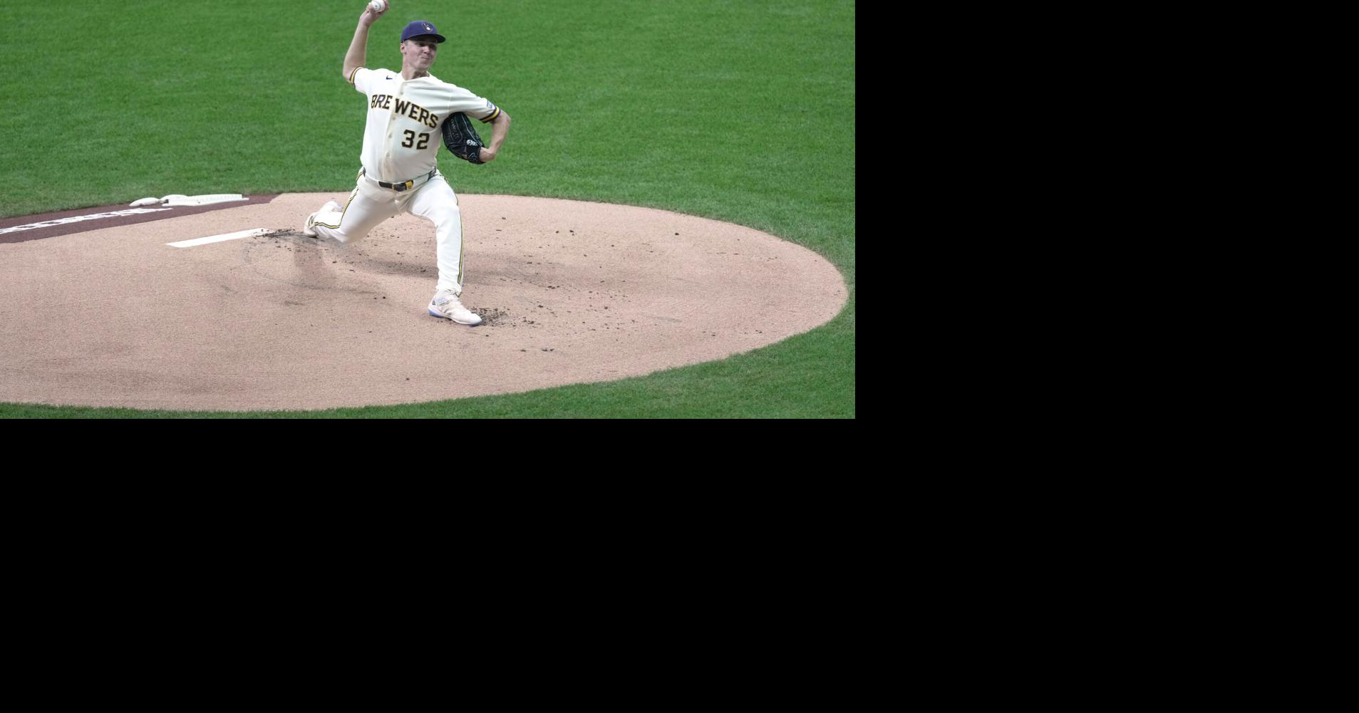Milwaukee Brewers pitcher Jacob Misiorowski (32) throws during the first inning of their game against the Chicago Cubs Tuesday, September 8, 2026 at American Family Field in Milwaukee, Wisconsin.