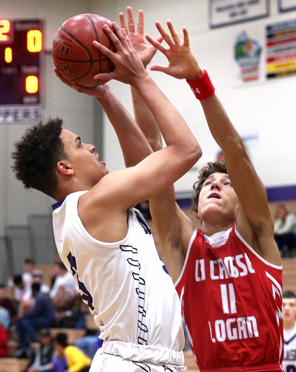 High School Boys Basketball Onalaska S Defense Shuts Down Logan