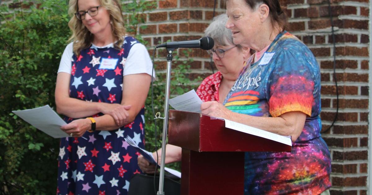 A public reading of the Declaration of Independence