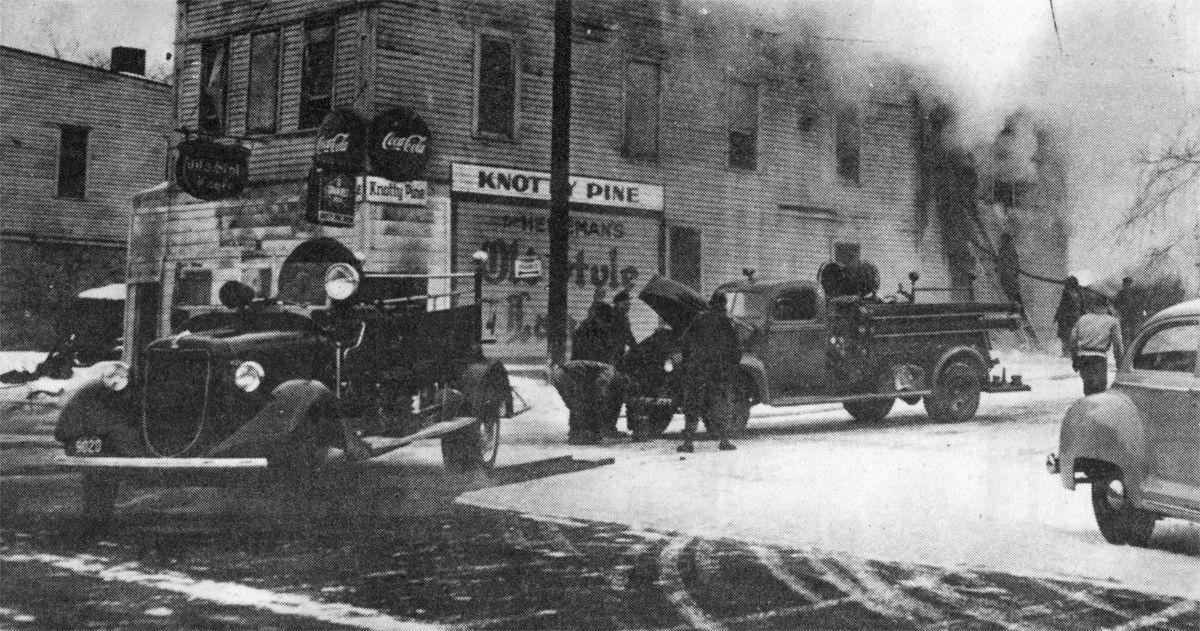 The Way It Was 1951 Knotty Pine Tavern Fire In Onalaska