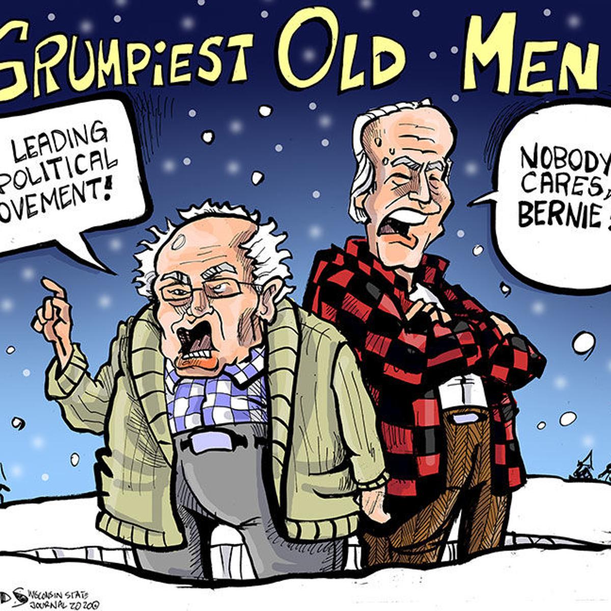 Hands On Wisconsin Joe Biden And Bernie Sanders Are The Grumpiest Old Men Opinion Lacrossetribune Com