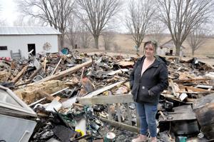 Woman's country living dream dashed by fire that destroyed her La Crosse County home and possessions