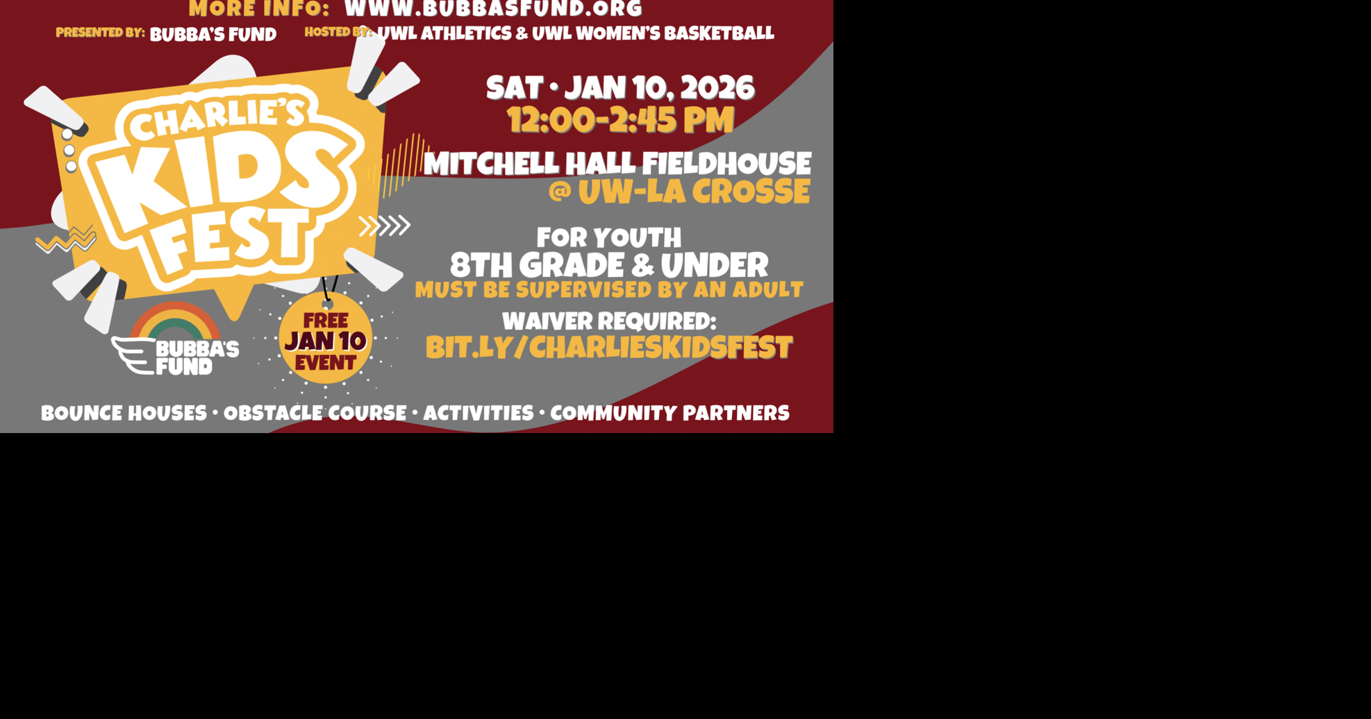 Charlie’s Kids Fest event on Jan. 10, 2026