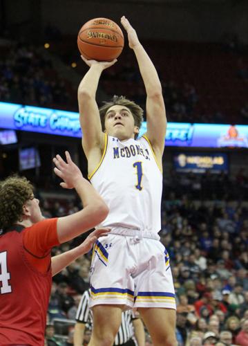 Division 5 boys basketball state semifinal: McDonell vs Fall River 3-17-23
