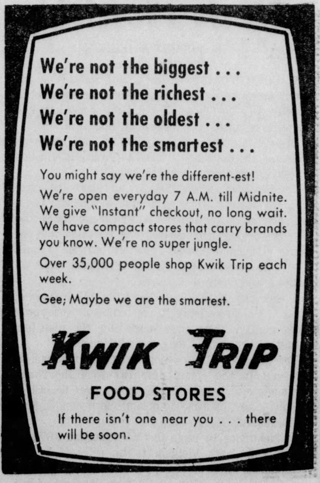 From Tribune files The early years of Kwik Trip in La Crosse