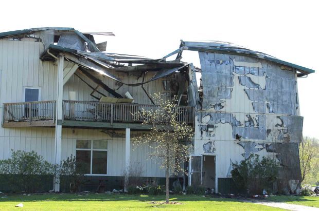 Damage at Organic Valley by western deck