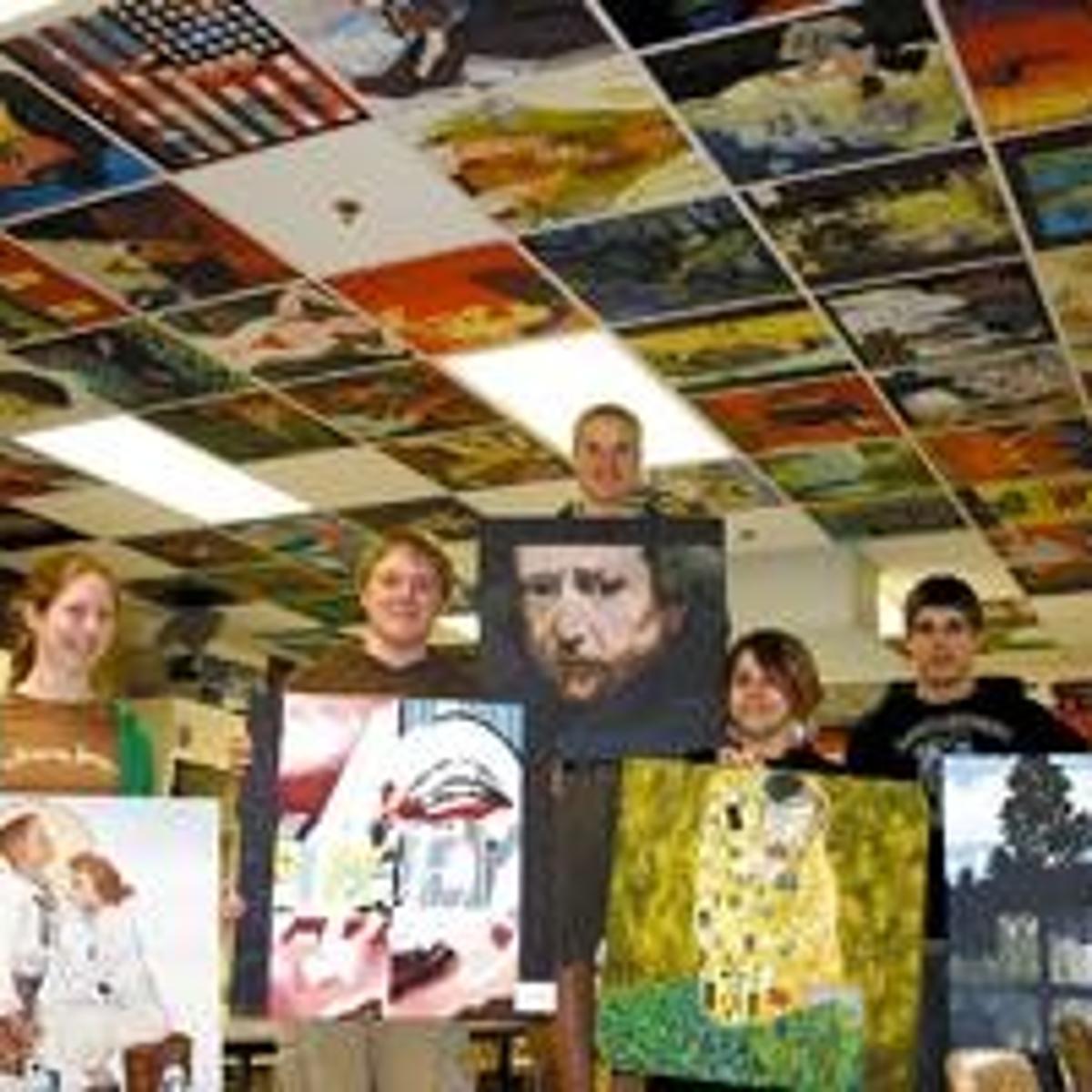 Look Up See An Artist S Painting In Teachers Classroom Ceiling Houston County News Lacrossetribune Com