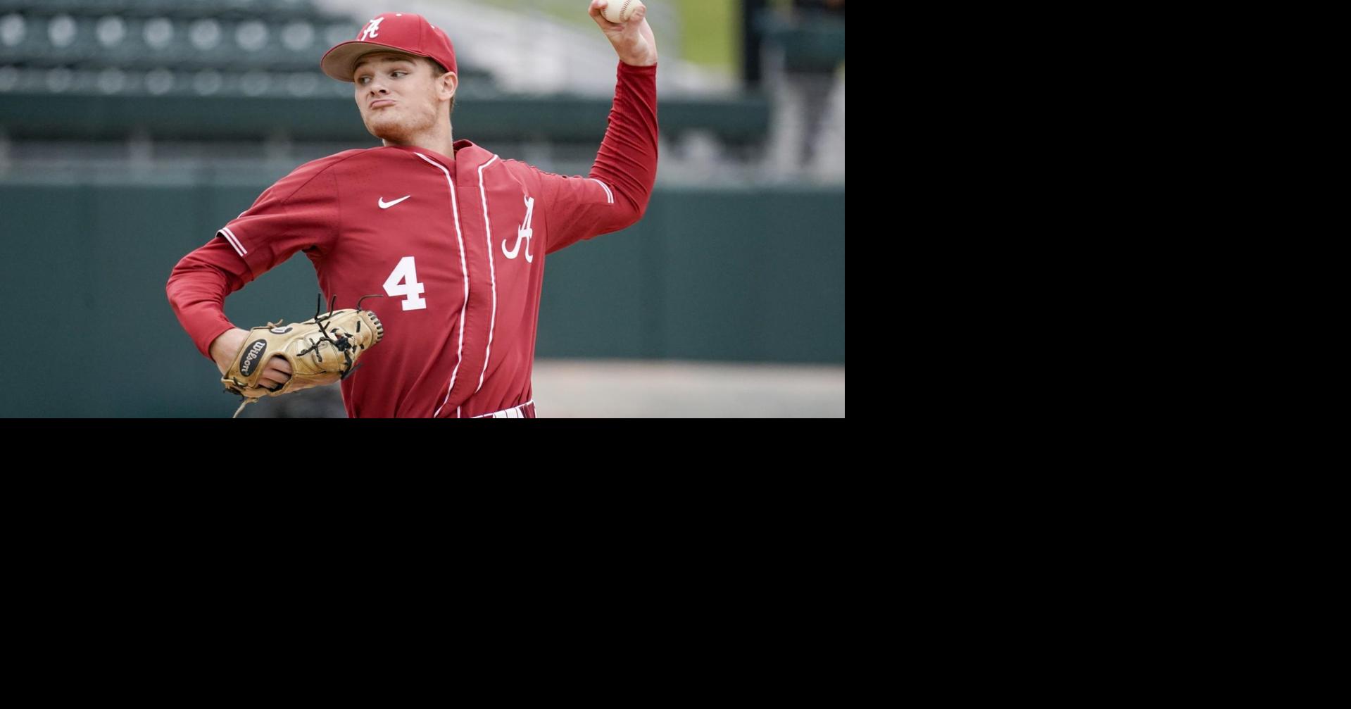 Alabama Crimson Tide 19 Sam Praytor Red College Baseball Jersey